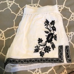 J Crew Embroidered Shorts